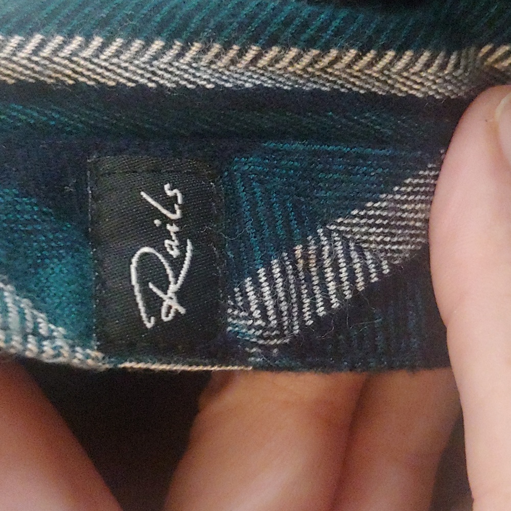Rails Hunter Spruce And Teal Plaid Button-Down Shirt - Picture 8 of 8